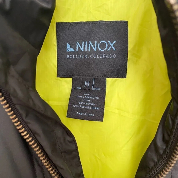 Ninox Boulder Co, quilted black Mens jacket size medium zip pockets EC - Picture 8 of 9